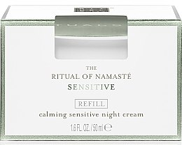Успокаивающий ночной крем для лица - Rituals The Ritual Of Namaste Calming Sensitive Night Cream Refill (сменный блок) — фото N2