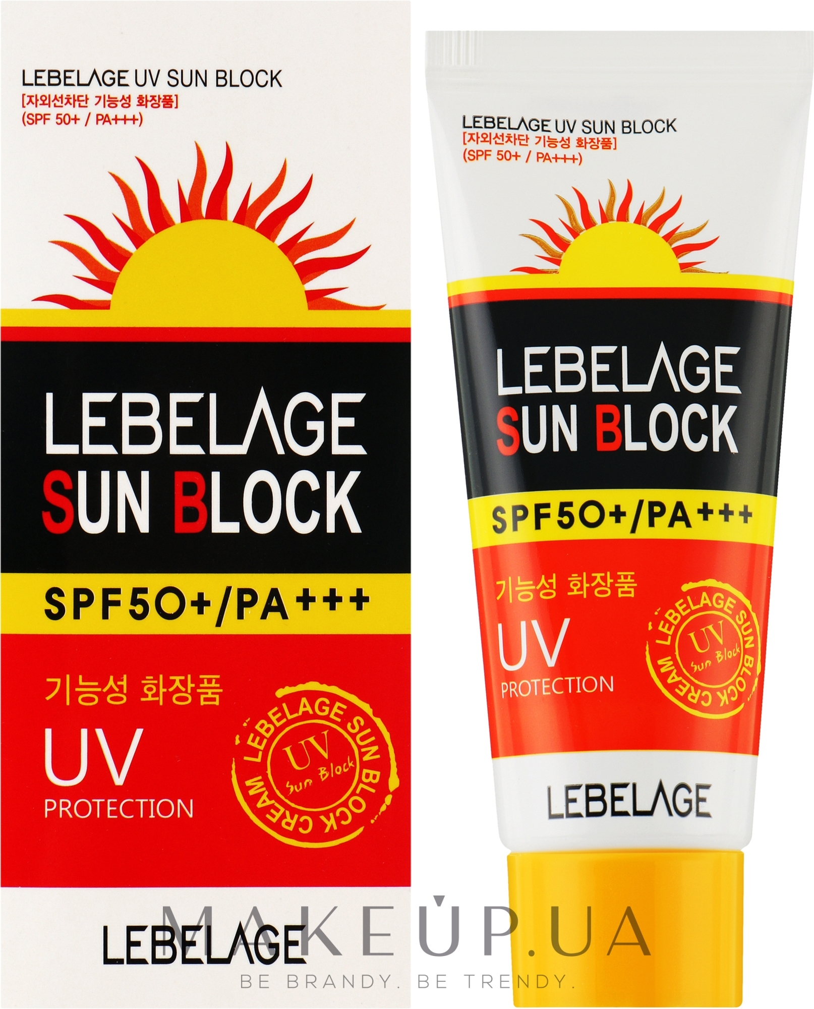 Сонцезахисний крем - Lebelage UV Sun Block Cream SPF50+ — фото 30ml