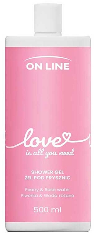 Гель для душа с пионом и розовой водой - On Line Love Shower Gel — фото N1