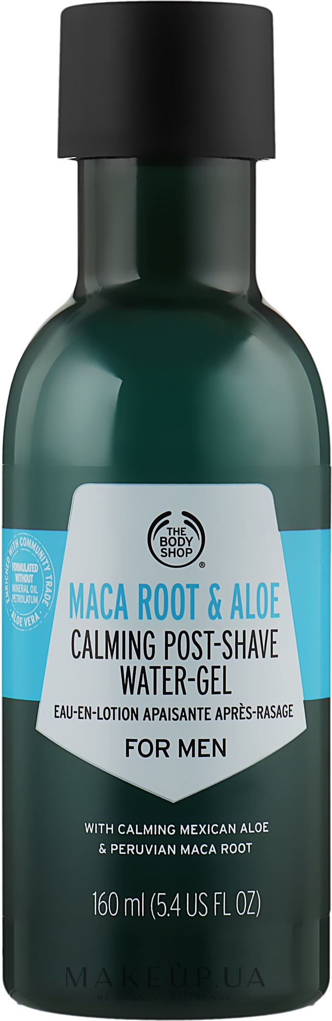 Лосьйон після гоління "Корінь маки й алое" - The Body Shop Maca Root & Aloe Post-Shave Water-Gel For Men — фото 160ml