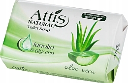 Туалетне мило "Алое вера" - Attis Natural Aloe Vera Soap — фото N1