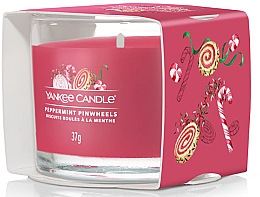 Ароматическая мини-свеча в стакане "Мятные вертушки" - Yankee Candle Peppermint Pinwheels — фото N2