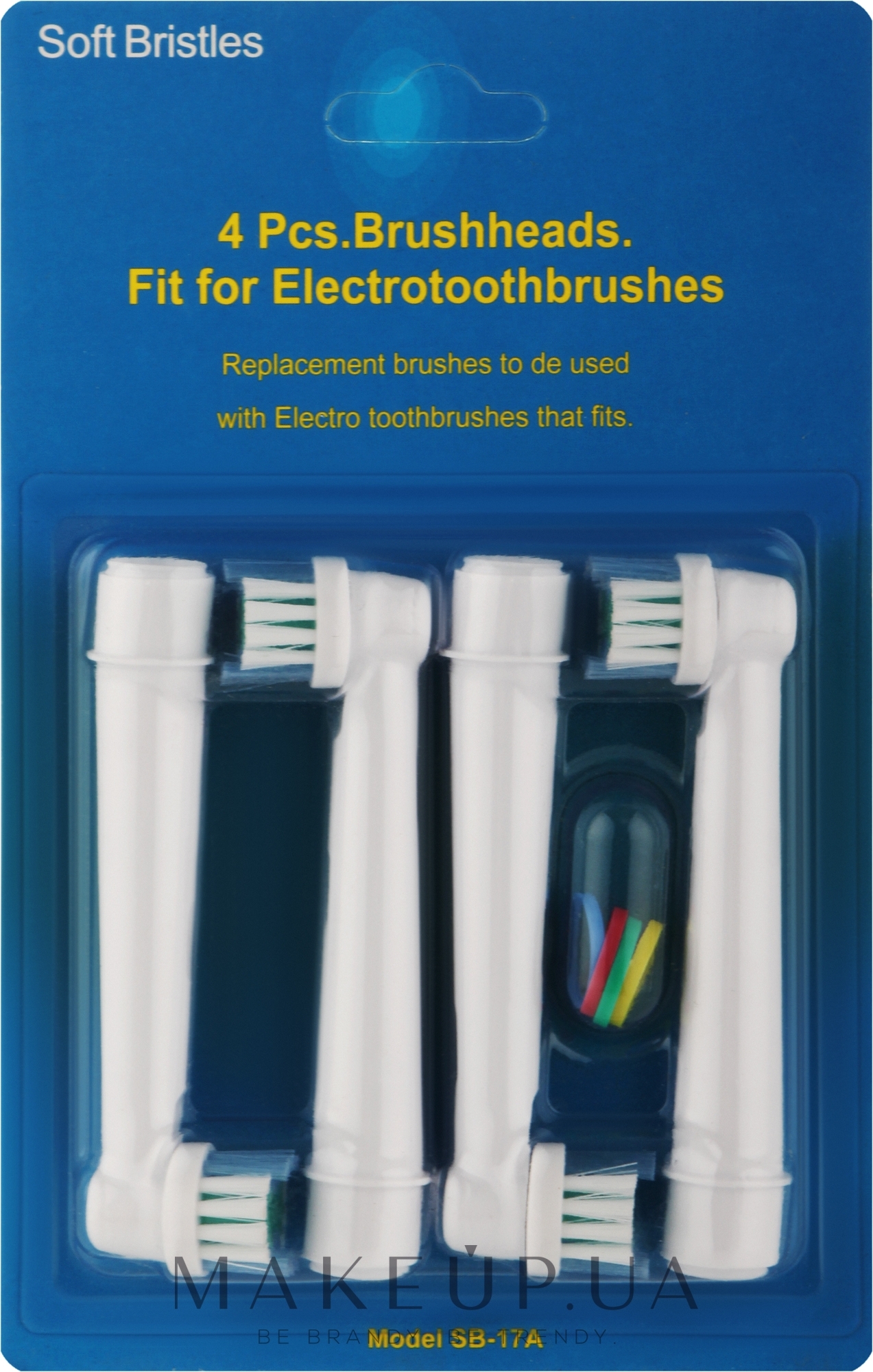 Сменная насадка для электрической зубной щетки, 4 шт. - Deni Carte — фото 4шт