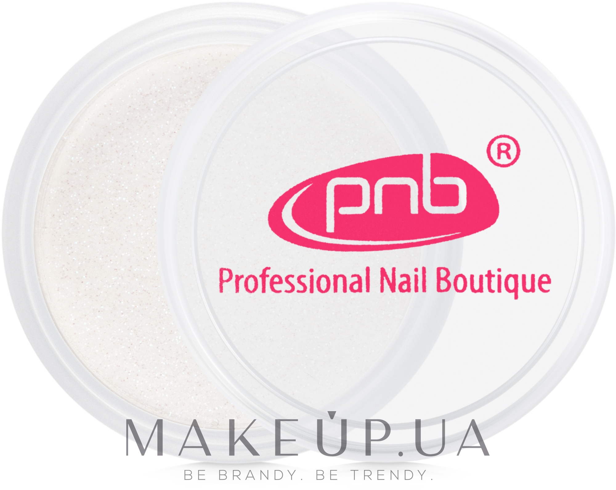 Пудра-песок глиттерная для ногтей - PNB Glitter Powder Sand — фото Золотисто-персиковый