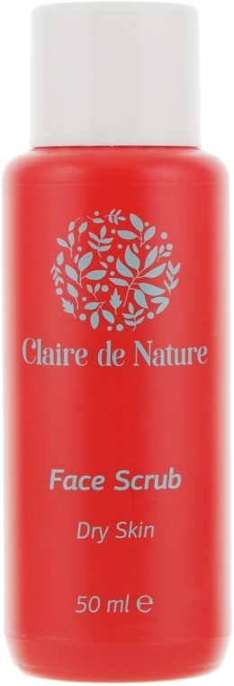Скраб для сухой кожи лица - Claire de Nature Face Scrub For Dry Skin