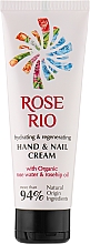 Крем для рук зволожувальний і відновлювальний - Rose Rio — фото N1