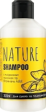 Шампунь з мигдальним молочком і вітамінами А, В, Е - Bioton Cosmetics Nature Shampoo — фото N1