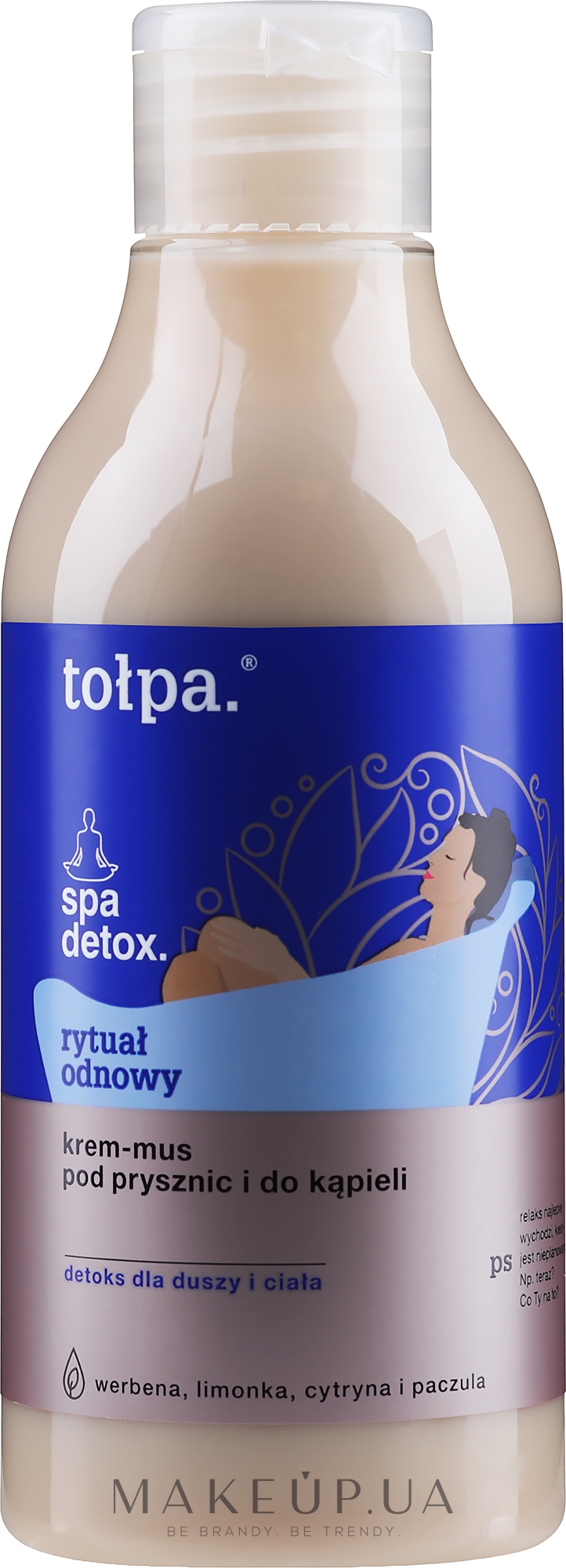 Крем-мусс для душа "Хорошая энергия" - Tolpa Spa Detox Body Bath Shower Cream — фото 300ml