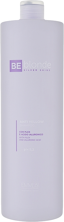 Шампунь антижовтий - Emmebi Italia Be Blonde Silver Shine Anti Yellow Shampoo — фото N2