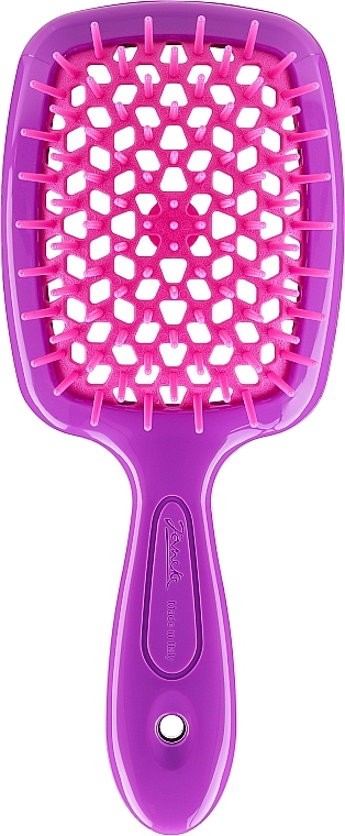 Расческа для волос, фиолетовая с розовым - Janeke Superbrush Small — фото N1