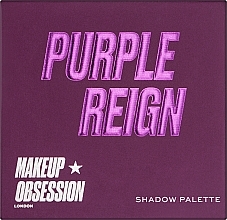Палетка теней - Makeup Obsession Purple Reign Eyeshadow Palette — фото N2