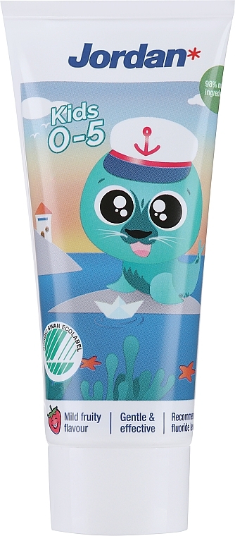 Зубная паста 0-5 лет, морской котик - Jordan Kids Toothpaste — фото N1