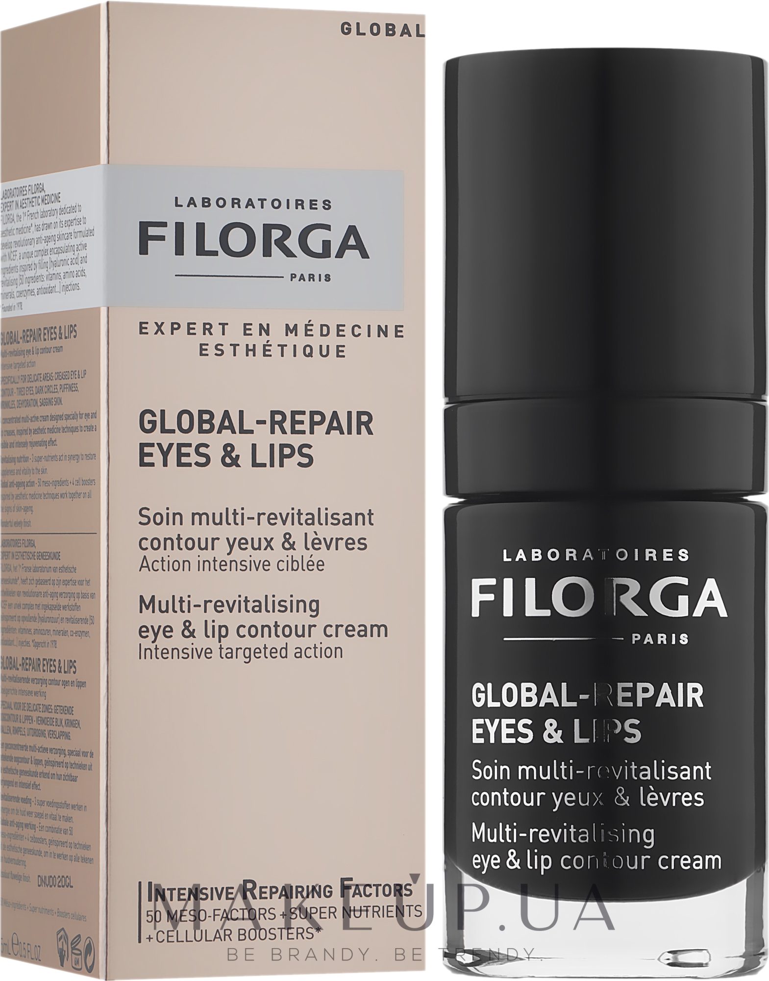 Восстанавливающий крем для выделения контуров глаз и губ - Filorga Global-Repair Eyes&Lips — фото 15ml
