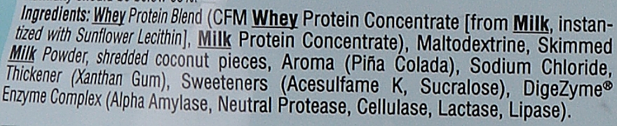 Сывороточный протеин с кусочками кокоса - PureGold Protein Whey Dessert Tropical Coconut Fusion — фото N2