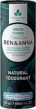 Парфумерія, косметика Дезодорант на основі соди "Зелений ф'южн" (картон) - Ben & Anna Natural Care Green Fusion Deodorant Paper Tube