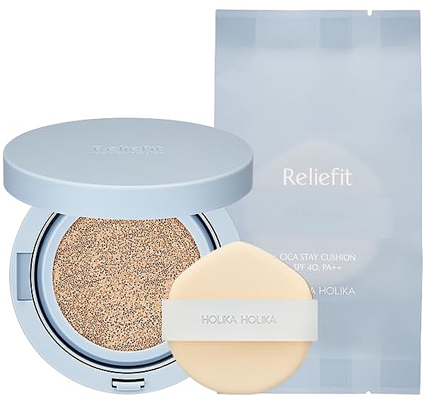 Кушон для лица - Holika Holika Reliefit CICA Stay Cushion SPF40 — фото N2