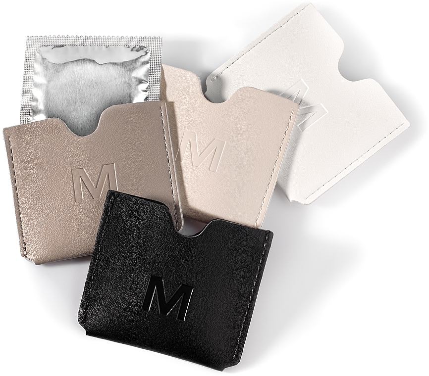 Кейс для презерватива, белый “Classic” - MAKEUP Condom Holder Pu Leather White — фото N3