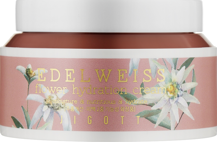 Крем "Омолаживающий" с экстрактом швейцарского эдельвейса - Jigott Edelweiss Flower Hydration  — фото N1