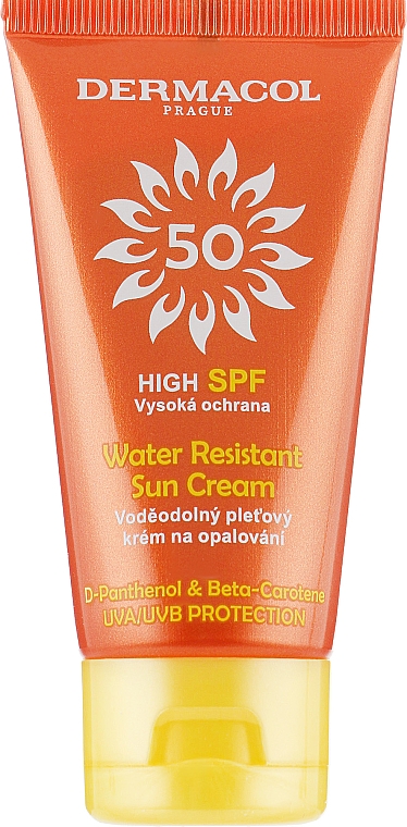 Водостійкий сонцезахисний крем - Dermacol Sun Water Resistant Cream SPF50 — фото N2