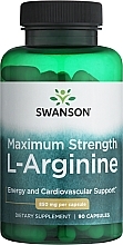 Парфумерія, косметика Харчова добавка "L-аргінін. Максимальна сила" - Swanson L-arginine Maximum Strength 850 mg