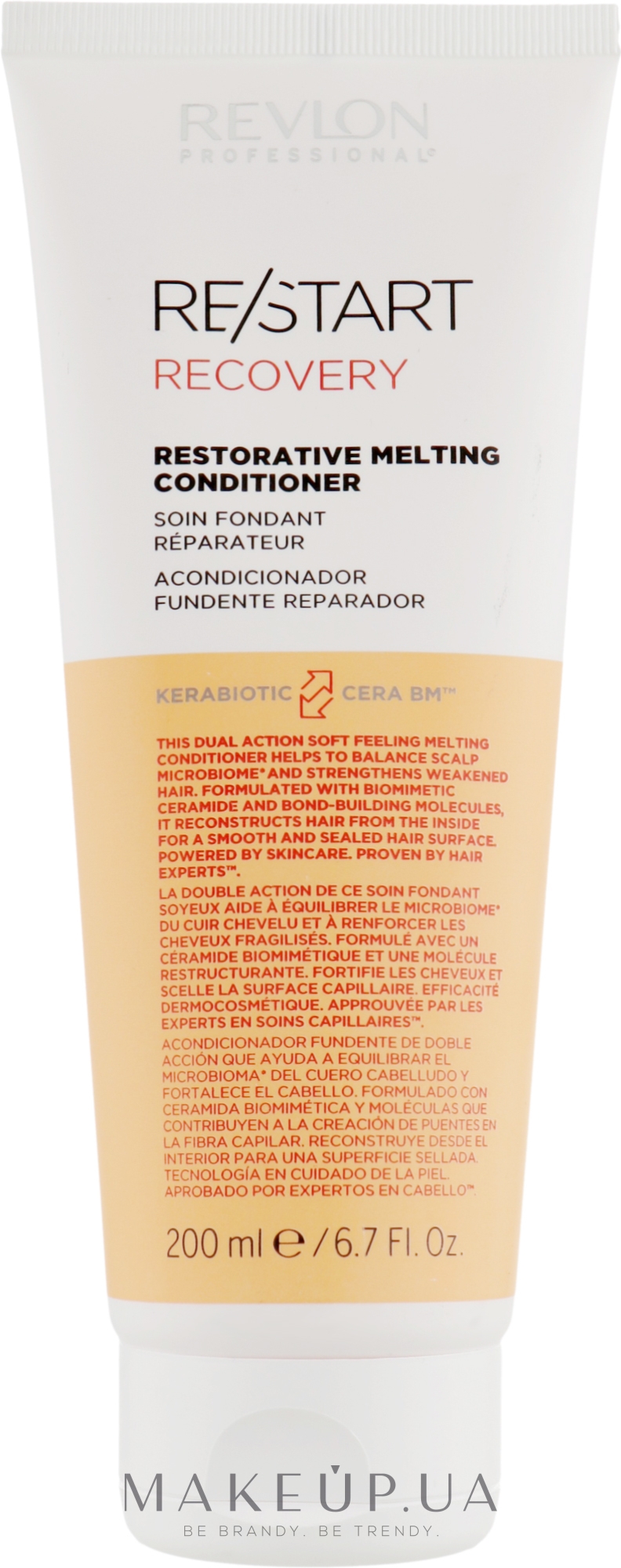 Кондиционер для восстановления волос - Revlon Professional Restart Recovery Restorative Melting Conditioner — фото 200ml