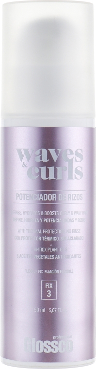 Крем "Ідеальні локони", легка фіксація - Glossco Waves & Curls Cream — фото N1