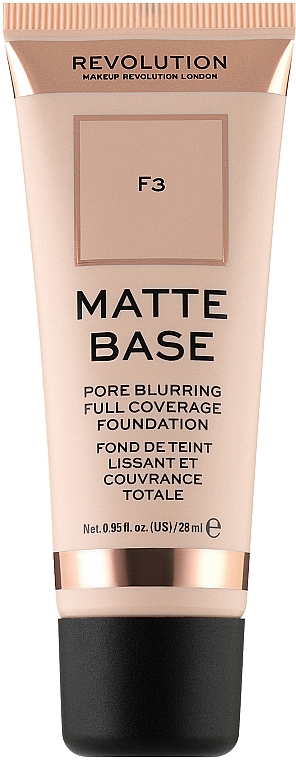 Тональна основа - Makeup Revolution Matte Base Foundation — фото N1