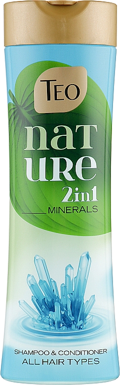 Шампунь-бальзам для всіх типів волосся - Teo Nature 2in1 Shampoo & Conditioner Sea Minerals