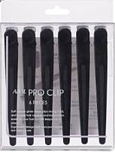 Зажимы для волос, 6 шт., черные - Aivil Pro Clip Black — фото N1