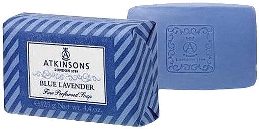 Мыло с голубой лавандой - Atkinsons Blue Lavender Bar Soap — фото N1