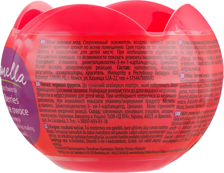 Гелевий освіжувач повітря "Червоні ягоди" - Kolorado Aromela — фото N2