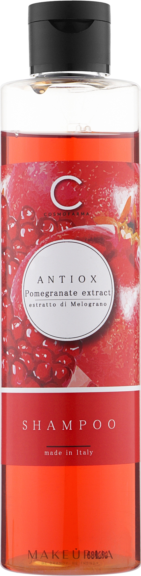Шампунь для волосся з екстрактом граната - Cosmofarma Antiox Pomegranate Extract Shampoo — фото 250ml