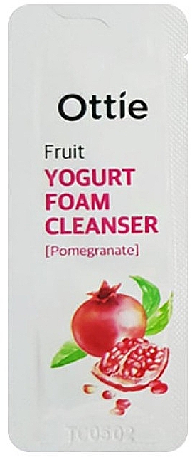 Пенка для лица фруктовая йогуртовая - Ottie Fruits Yogurt Foam Cleanser Pomegranate (пробник) — фото N1