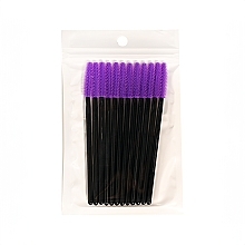 Щіточка для вій і брів силіконова, фіолетова - Taptap — фото N1