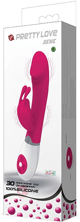 Вібратор подвійний, рожевий - Baile Pretty Gene — фото N1