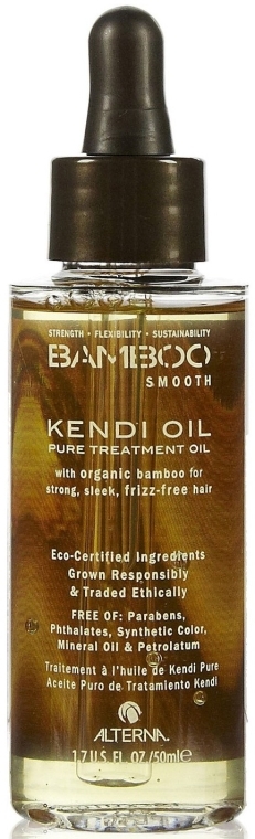 Масло Кенди для интенсивного ухода за волосами - Alterna Bamboo Smooth Pure Kendi Treatment Oil