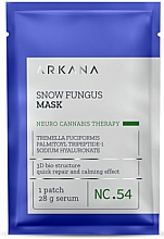 Парфумерія, косметика Відновлювальна маска-пластир - Arkana Neuro Cannabis Therapy Snow Fungus Mask