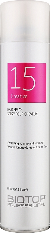 Лак для волос - Biotop 15 Creative Hair Spray — фото N1