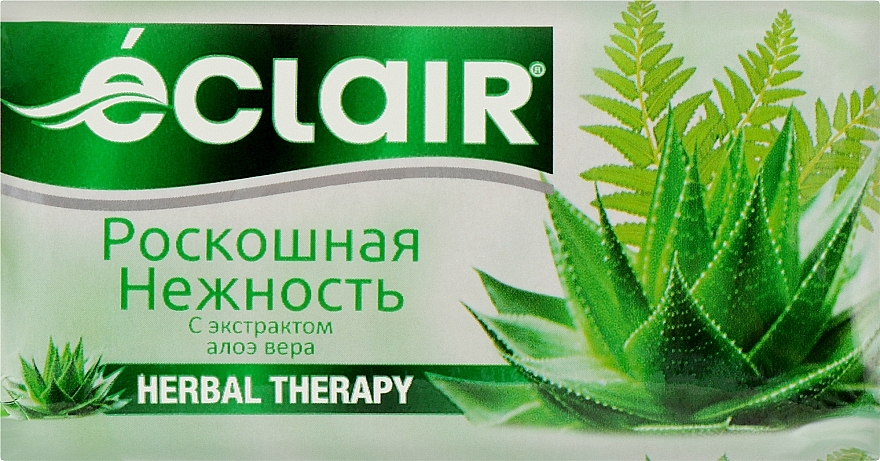 Мыло туалетное "Роскошная нежность с экстрактом алоэ вера" - Eclair Herbal Therapy — фото N1