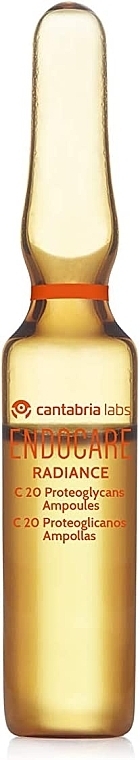 Ампулы для лица с витамином С для сухой кожи - Cantabria Labs Endocare C20 Proteoglycans Ampoules — фото N4