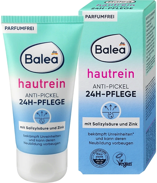 Денний крем-флюїд для обличчя - Balea Hautrein Anti-Pickel 24h Pflege