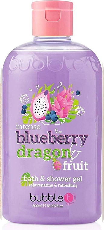 Гель для душу - Bubble T Bath & Shower Gel Blueberry & Dragonfruit — фото N1