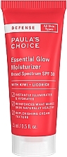 Зволожувальний сонцезахисний крем - Paula's Choice Defense Essential Glow Moisurizer SPF30 Travel Size — фото N1