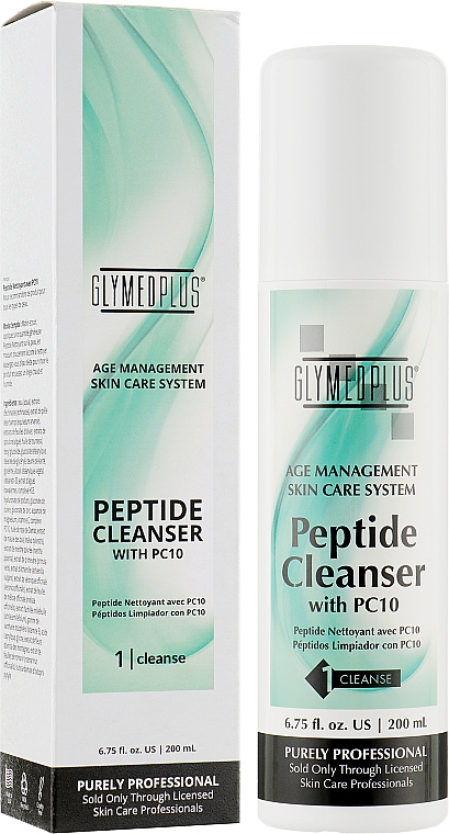 Пептидное очищающее средство - GlyMed Plus Age Management Peptide Cleanser With PC10 — фото N2