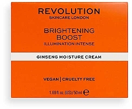 Увлажняющий крем для лица с женьшенем - Revolution Skincare Moisture Cream With Ginseng Brightening Boost — фото N2