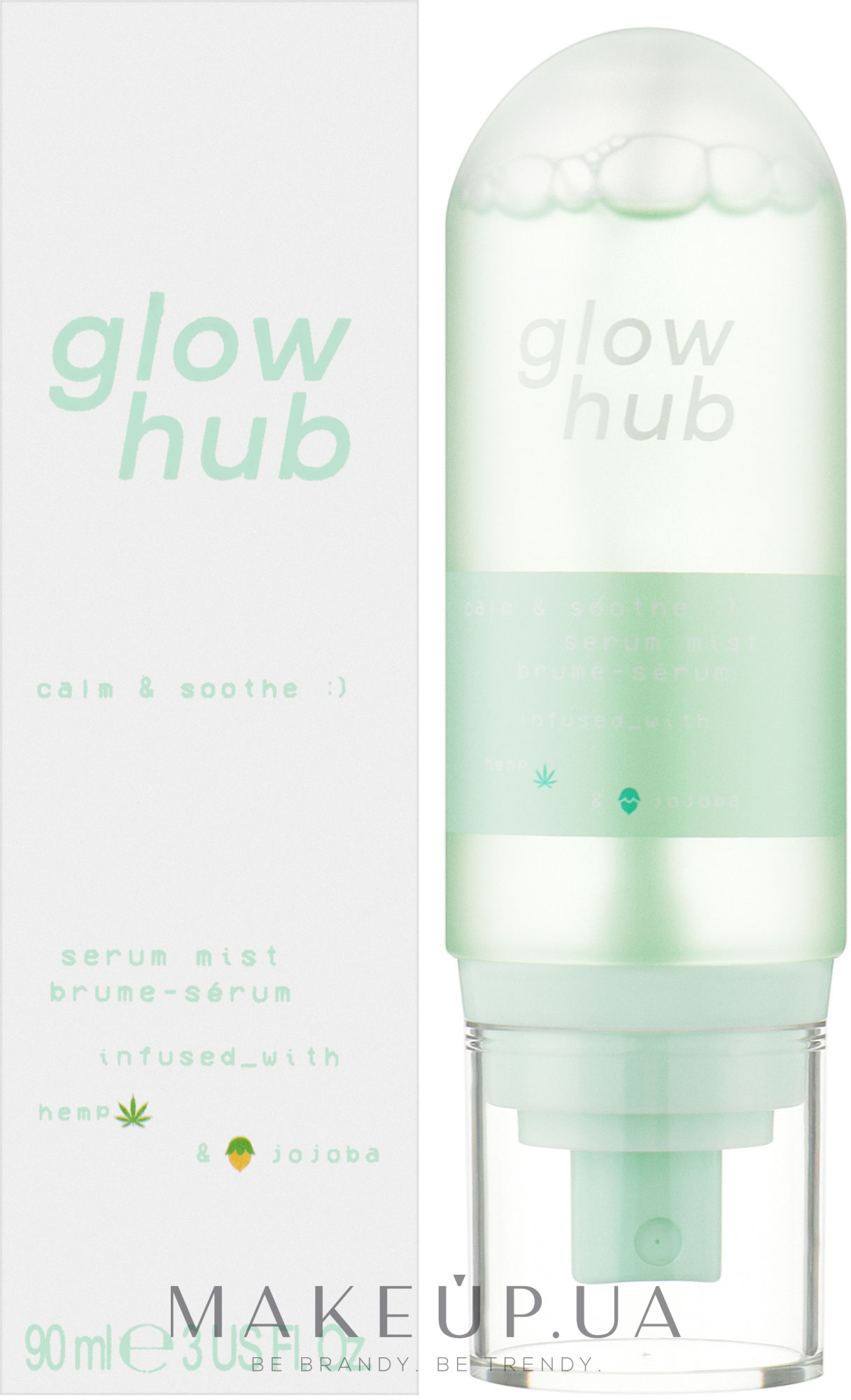 Зволожуюча сироватка-міст для обличчя - Glow Hub Calm & Soothe Serum Mist — фото 90ml