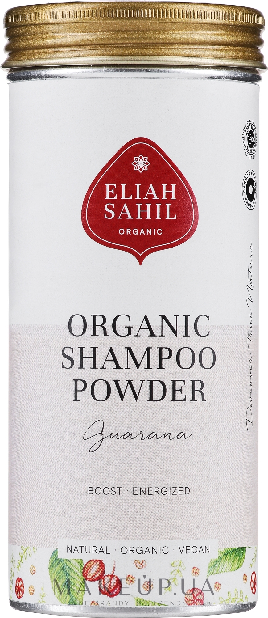 Органический шампунь-порошок "Гуарана и Ритха" - Eliah Sahil Natural Shampoo Powder for Stronger Hair Roots — фото 100g
