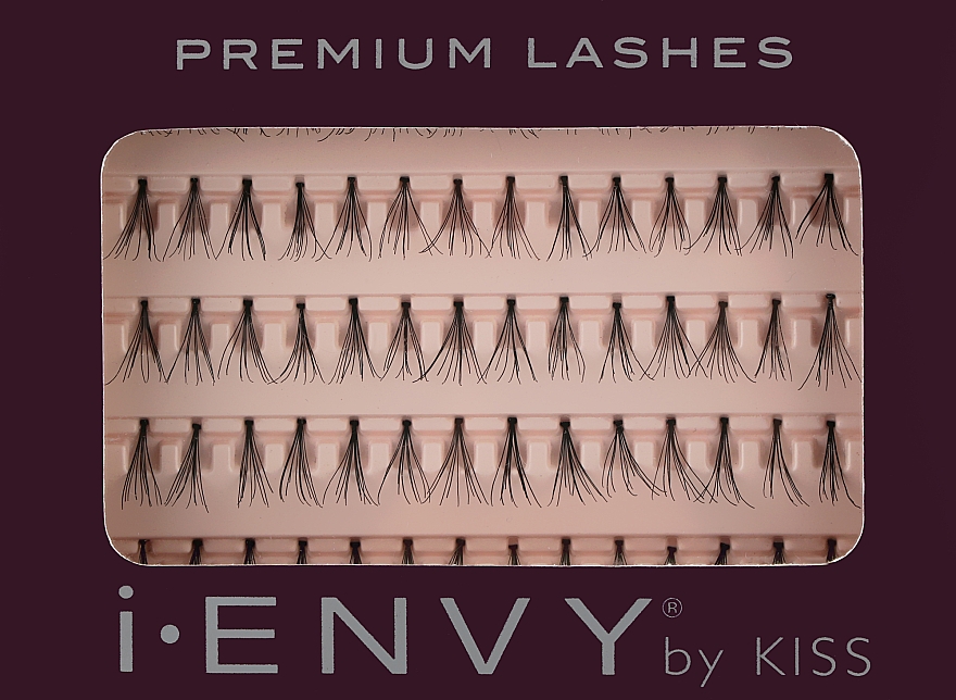 Набор накладных пучков без клея «Классика», средней длины - Kiss Premium Lashes — фото N1