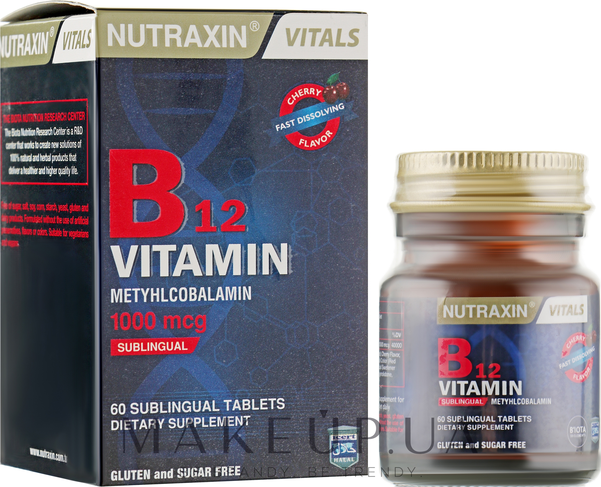 Дієтична добавка вітамін В12 - Nutraxin — фото 60шт