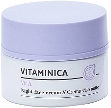 Духи, Парфюмерия, косметика Ночной крем для лица - Bioearth Vitaminica Vit A Night Face Cream (пробник)